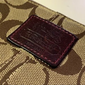 COACH 2000s Classic C Canvas Print Wristlet